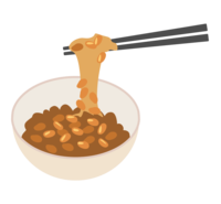 Natto in a bowl