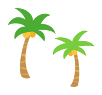 两棵棕榈树