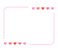 Heart and dotted frame-frame