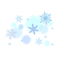 Soft light blue of snowflakes