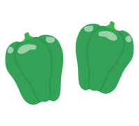 2個のピーマン